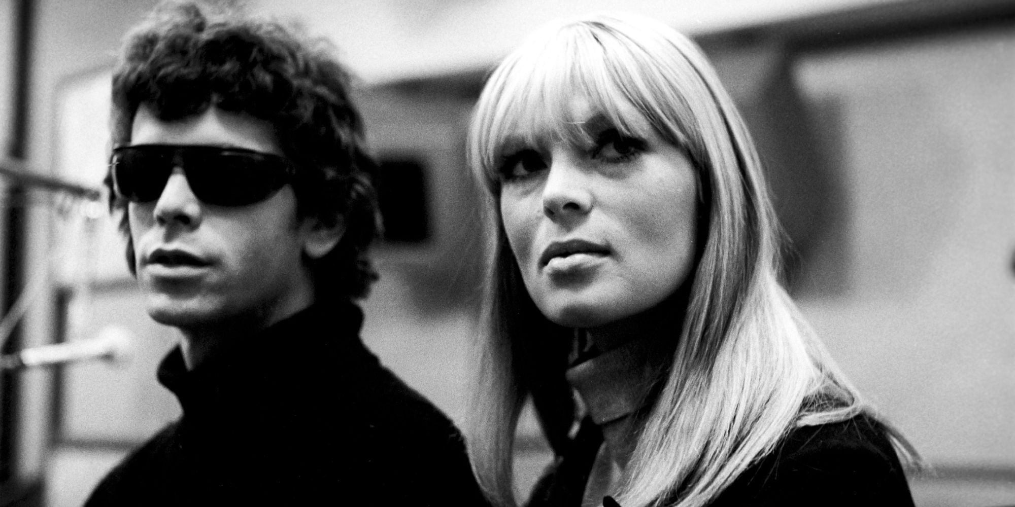Lou Reed and Nico of the Velvet Underground look artistically glum together in 1967.