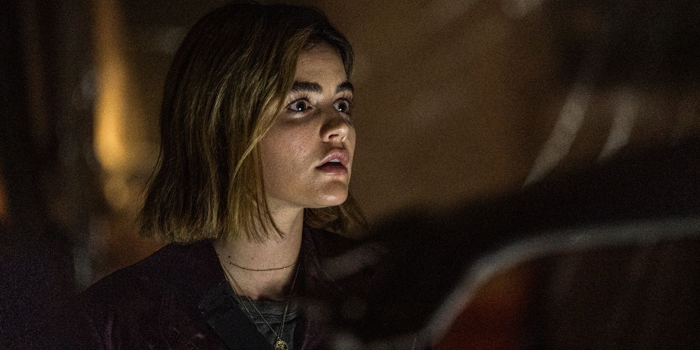 Lucy Hale looking concerned on Ragdoll