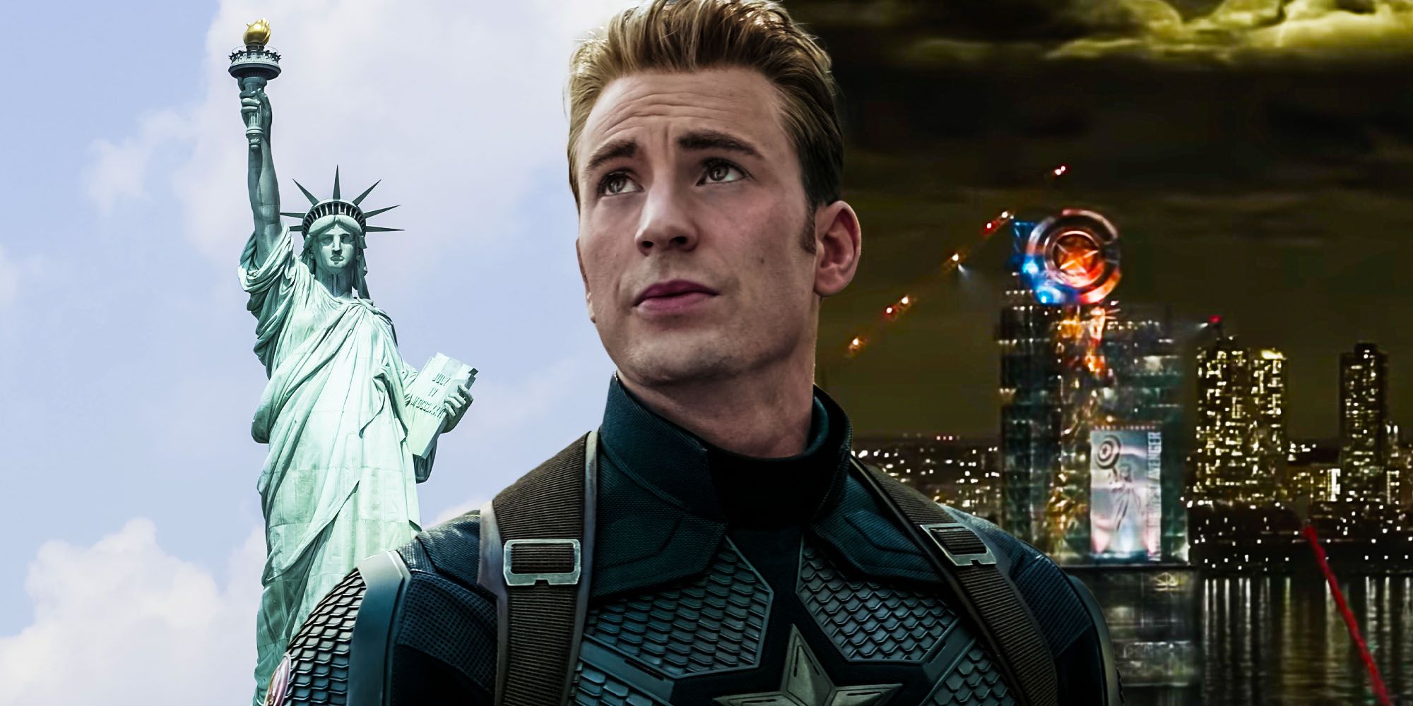 MCU replacing the statue of liberty with Captain america phase 4