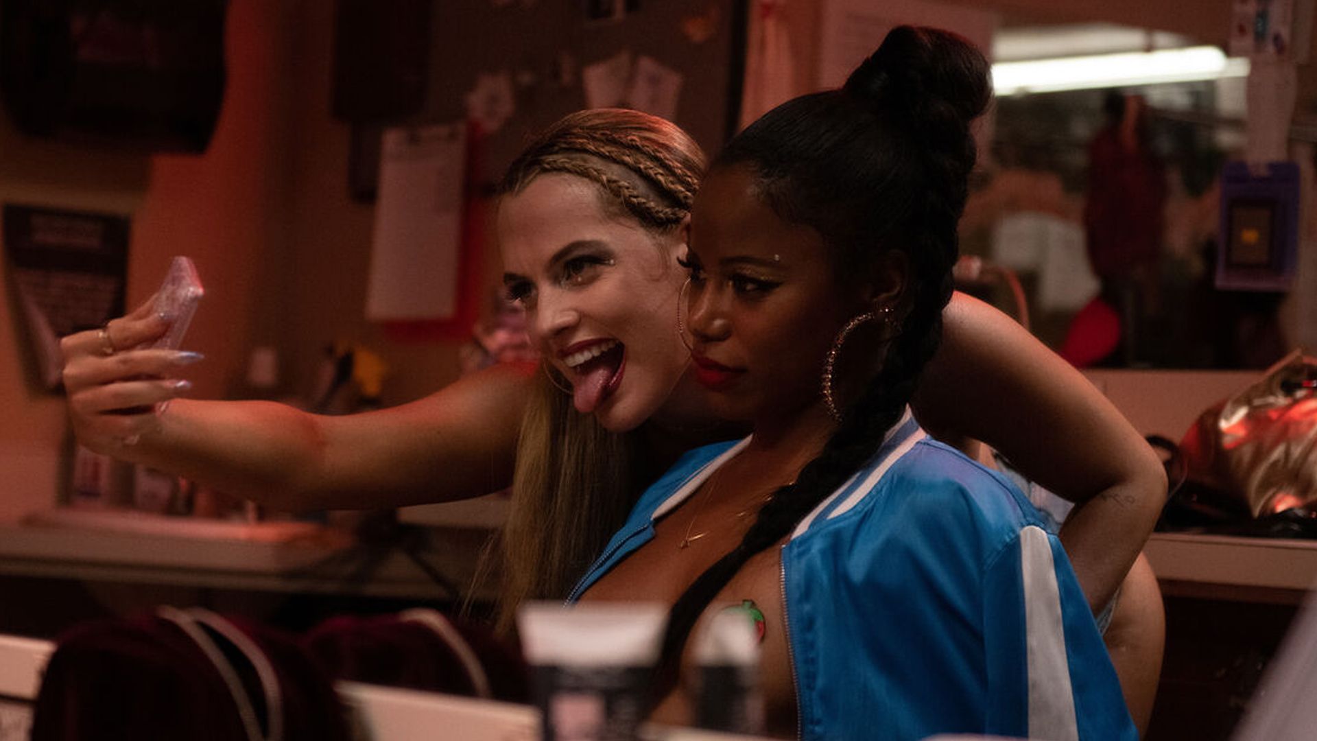 Taylour Paige as Zola and Colman Domingo as Stefani in Zola.