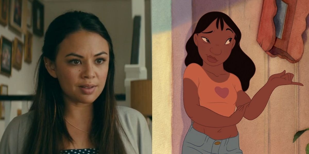 Split Image of Margot from To All The Boys and Nani from Lilo and Stitch