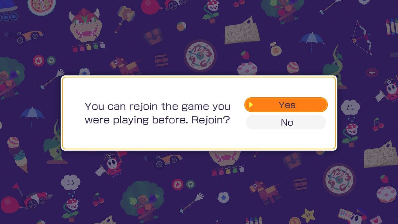 Mario Party Superstars Reconnect Prompt