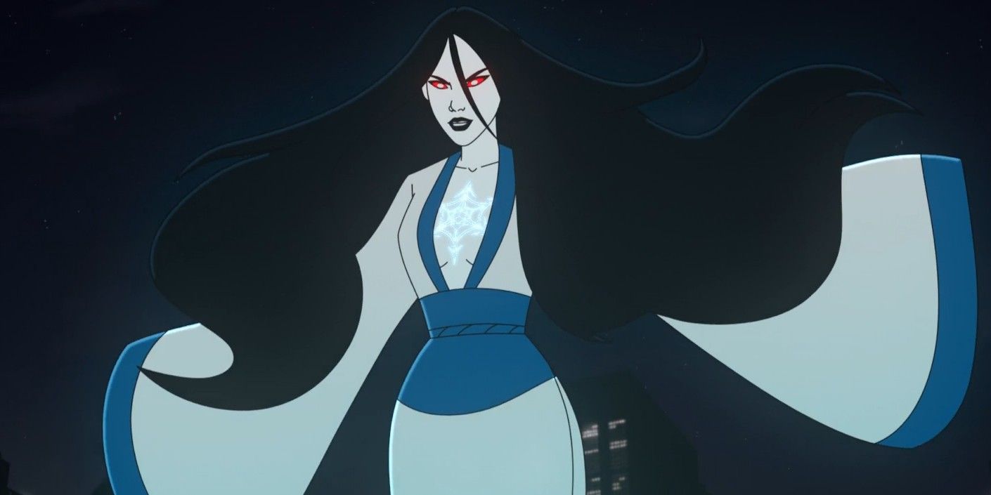 Yuki with her drapes swirling around her