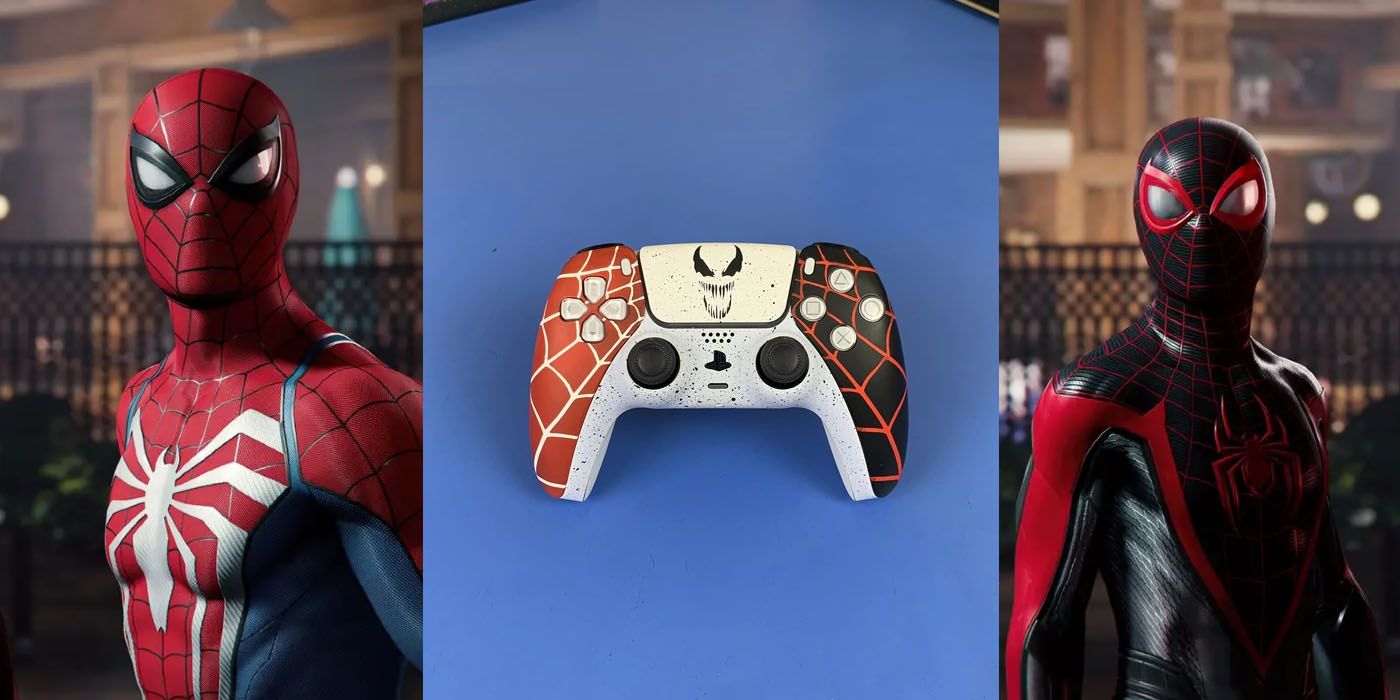 Marvel's Spider-Man 2 Custom PS5 Controller Blends Peter & Miles