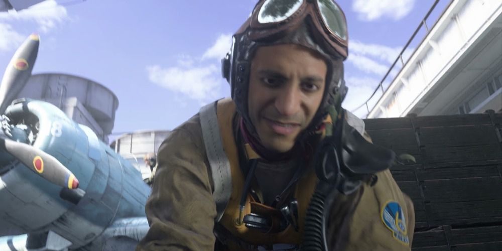 Mateo Hernandez in the cockpit in Call of Duty Vanguard