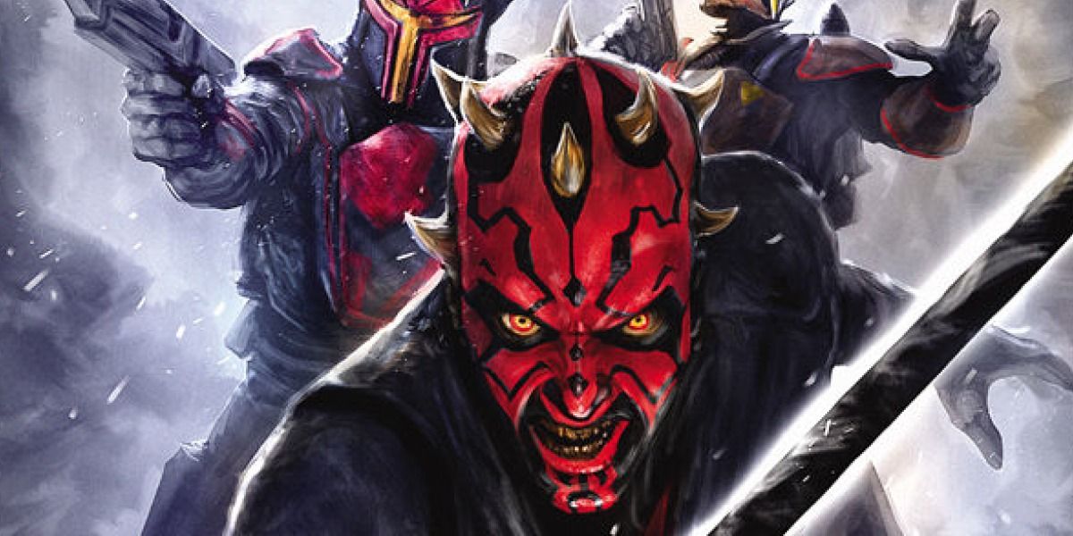 Maul empunhando o Darksaber em Son of Dathomir