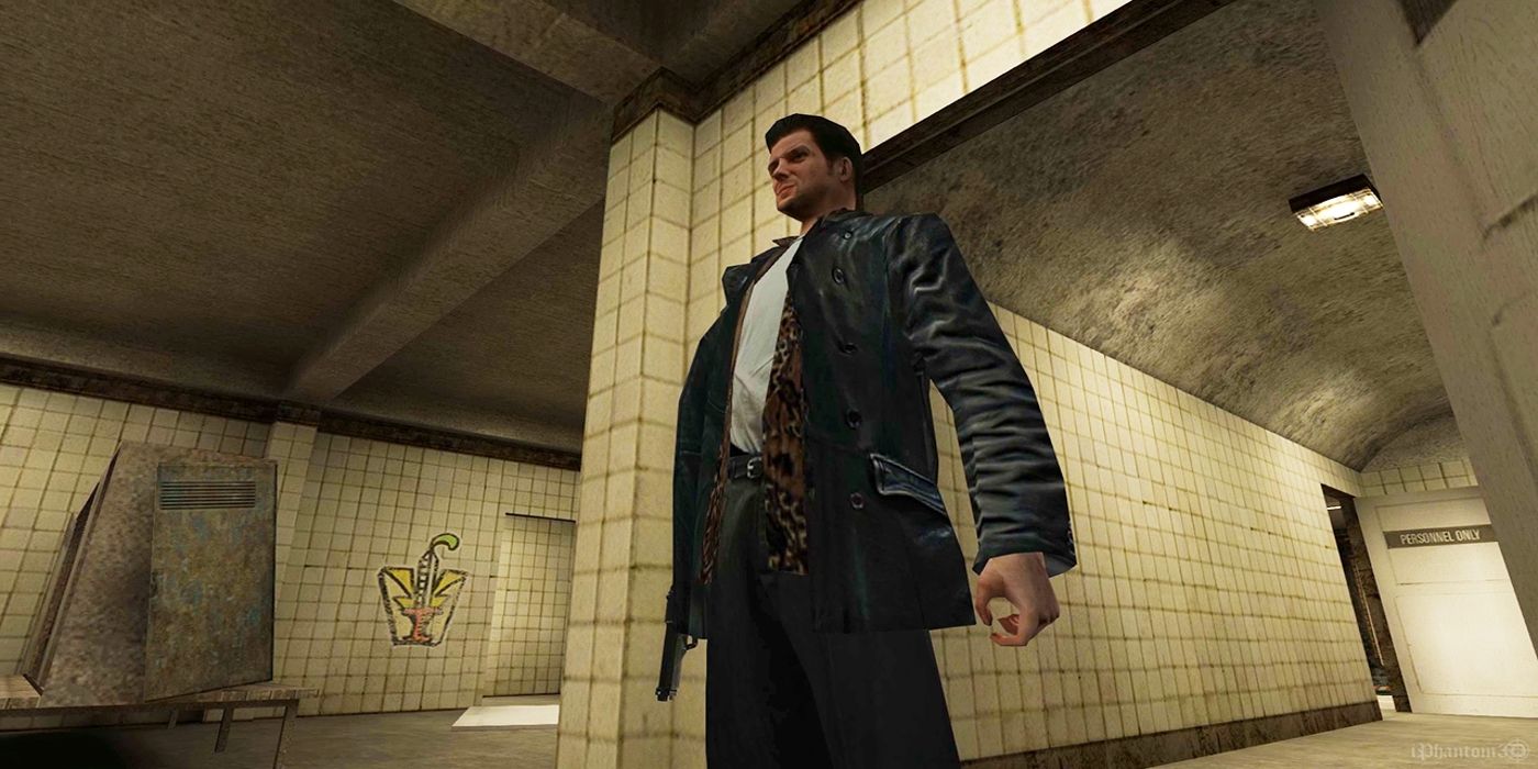 A screenshot from the 1999 video game Max Payne.