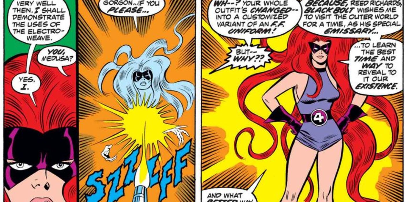 Medusa joins the Fantastic Four in Marvel Comics.