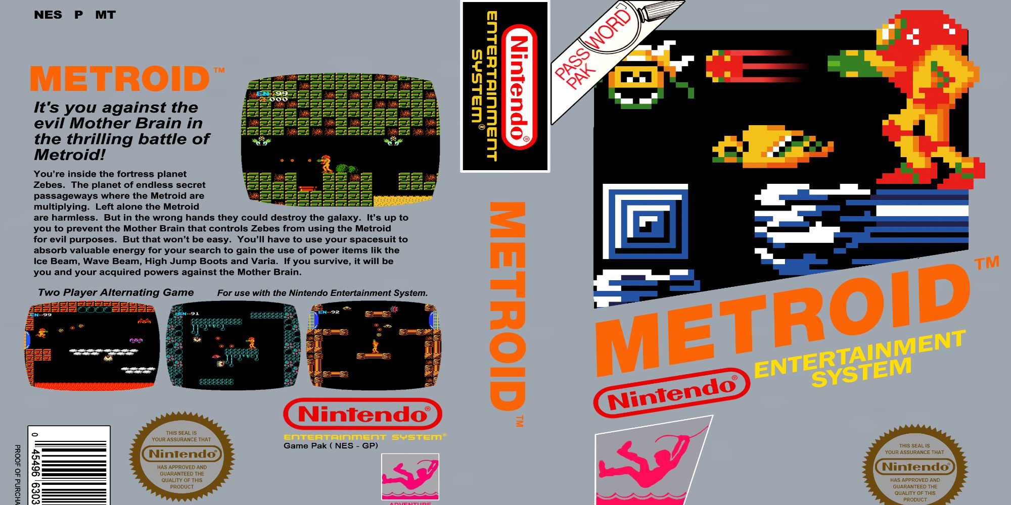 original metroid game cover