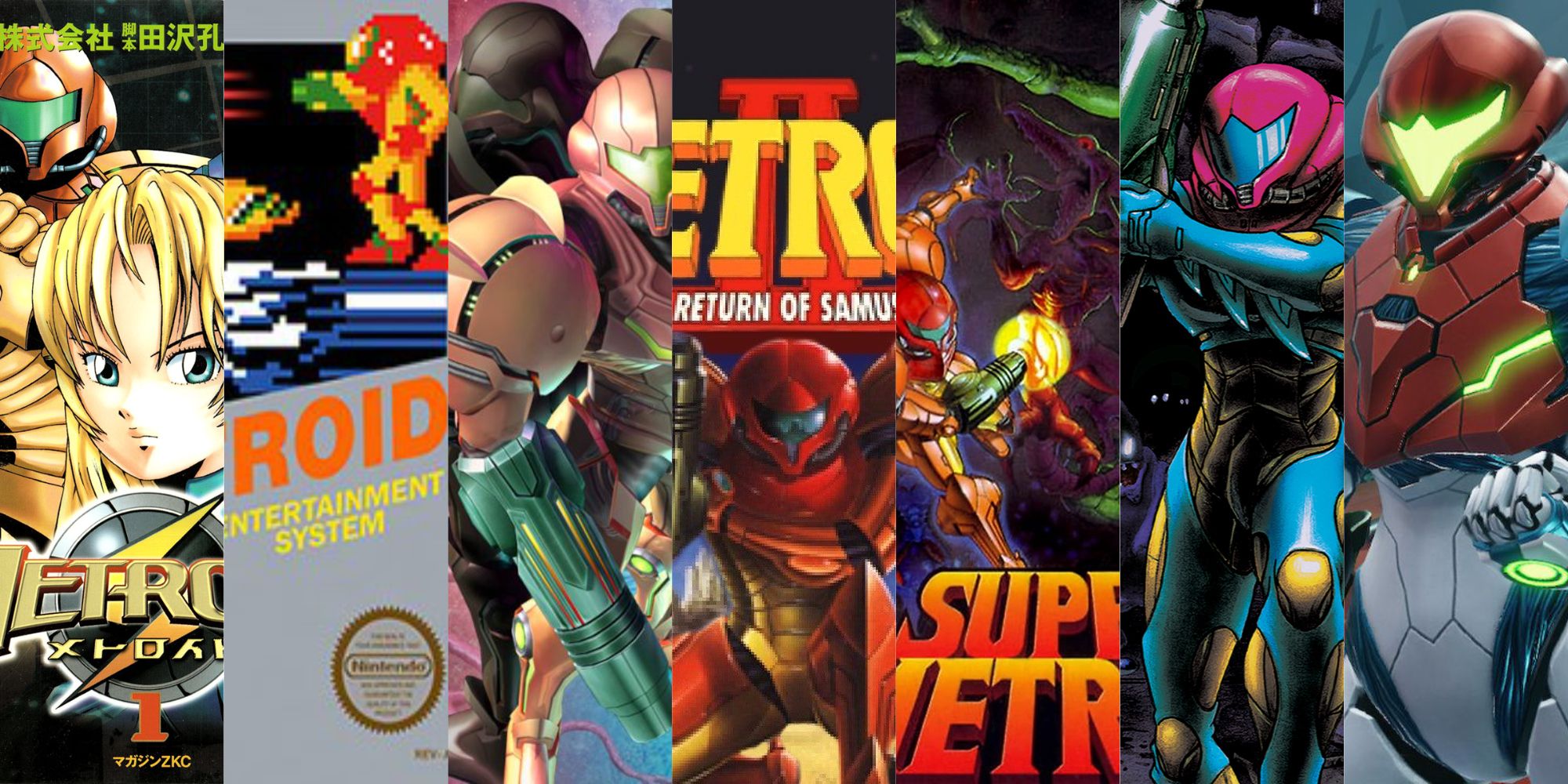 collection of metroid covers