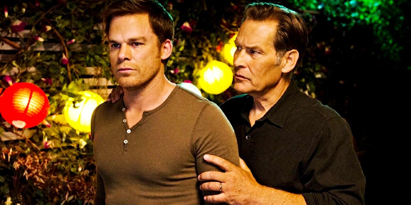 Michael C. Hall as Dexter and James Remar as Harry Morgan in Dexter