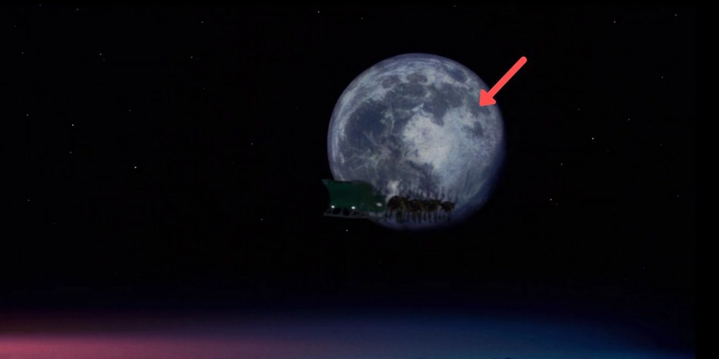 Mickey Mouse seen in the moon on The Santa Clause
