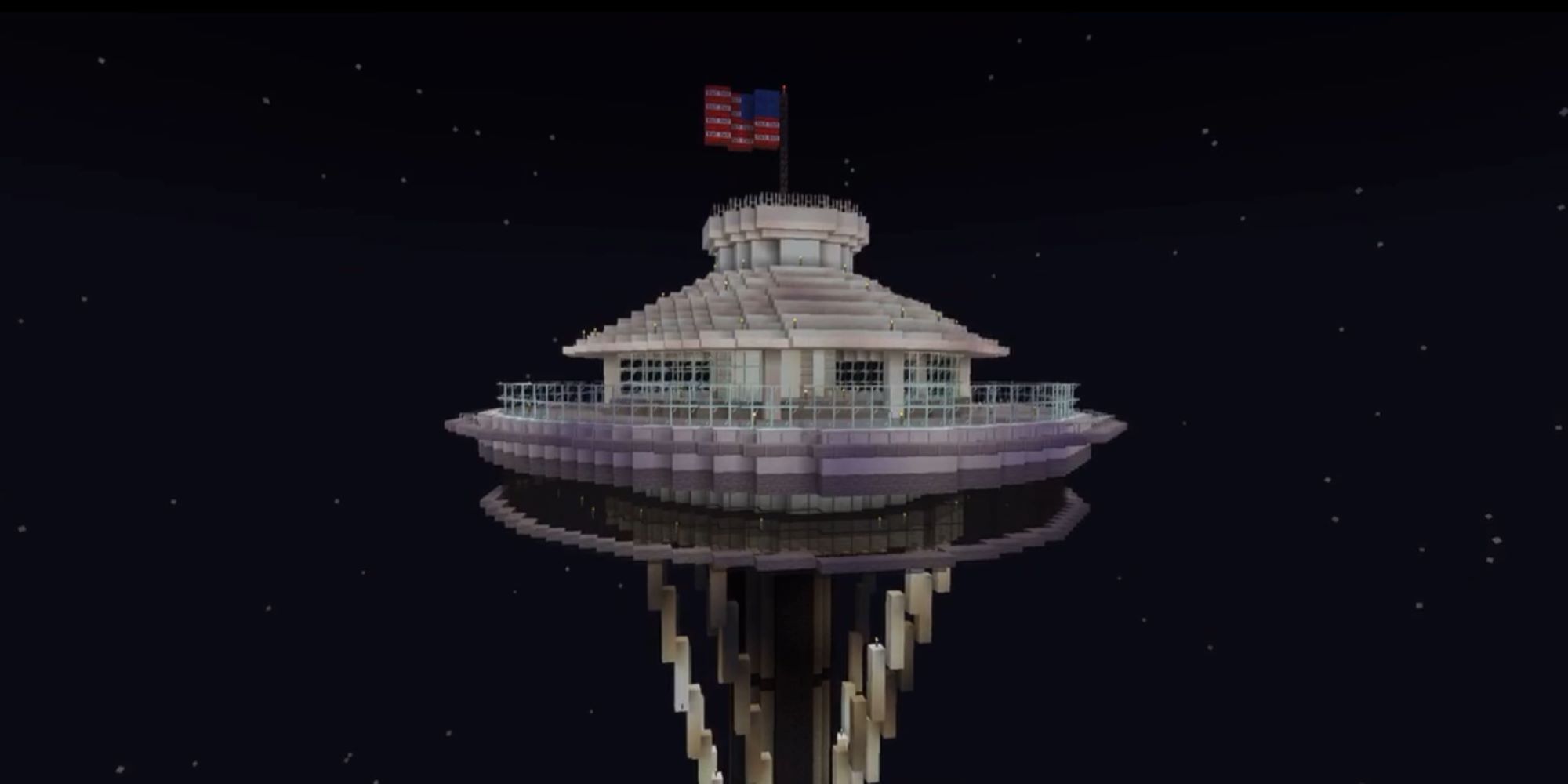 Minecraft Build Recreates The Seattle Space Needle On A Minecraft Build Recreates The Seattle Space Needle On A
