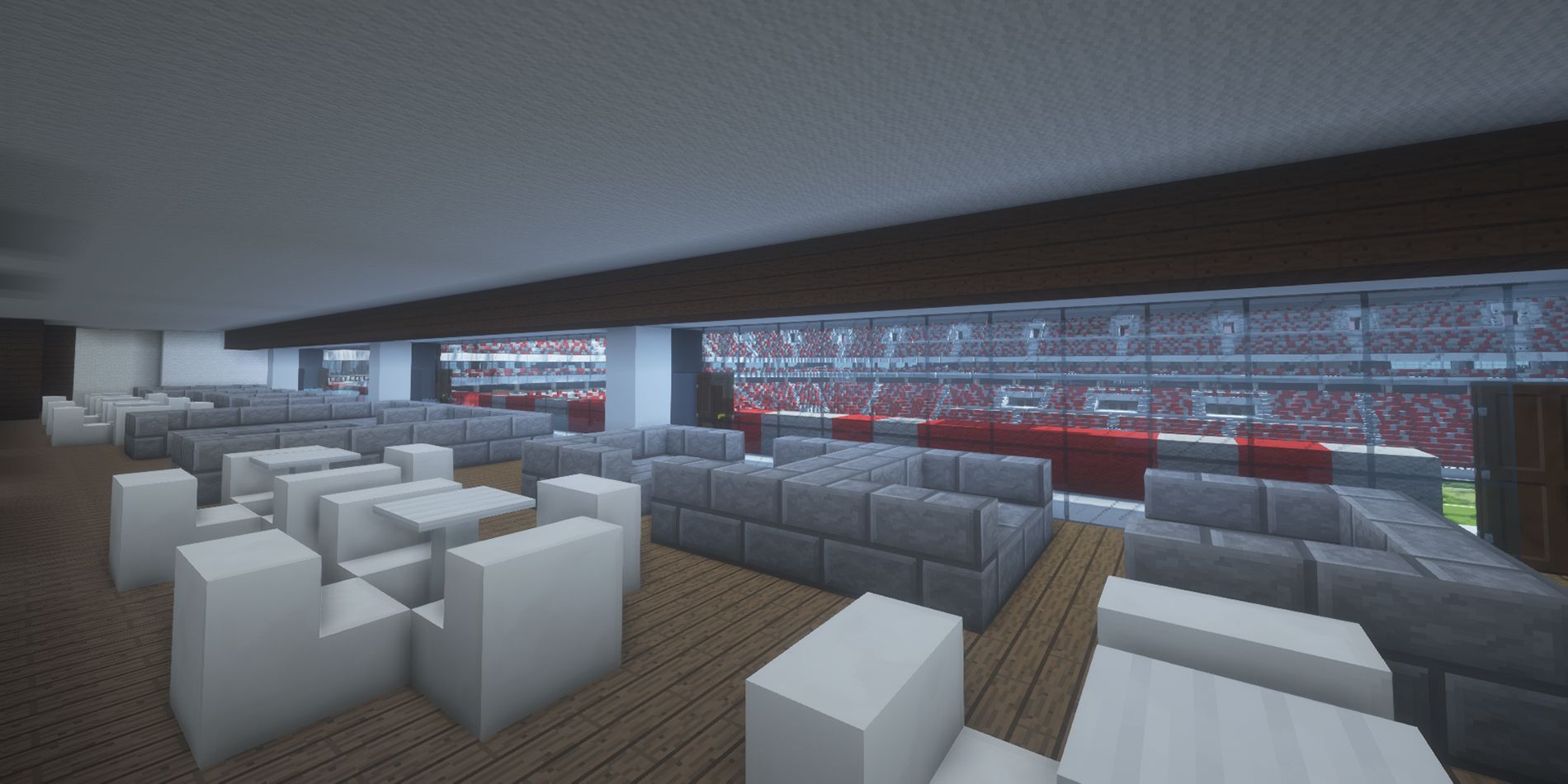 Minecraft Soccer Stadium Box Seats Interior