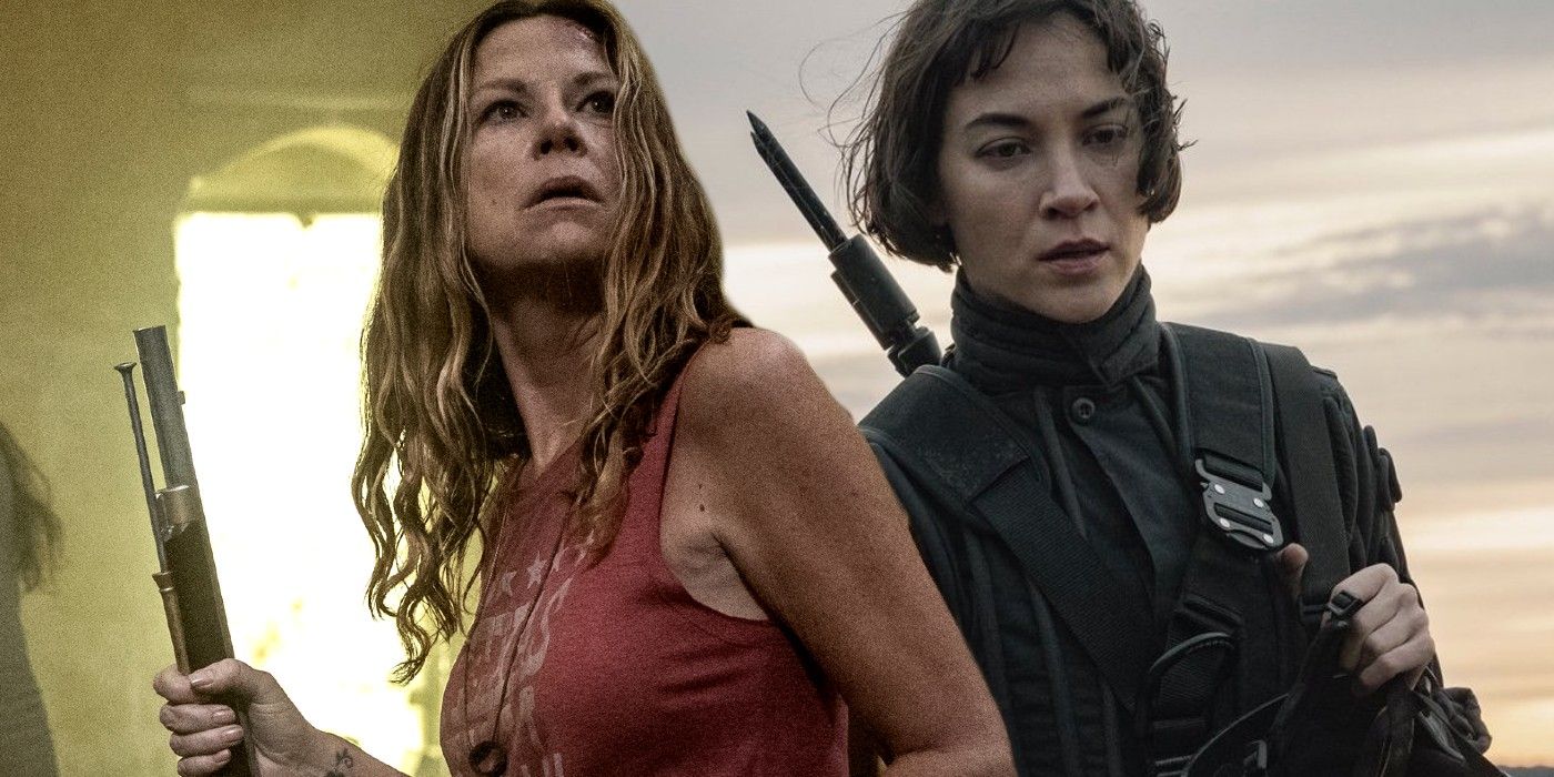 Mo Collins as Sarah and Sydney Lemmon as Isabelle in Fear Walking Dead