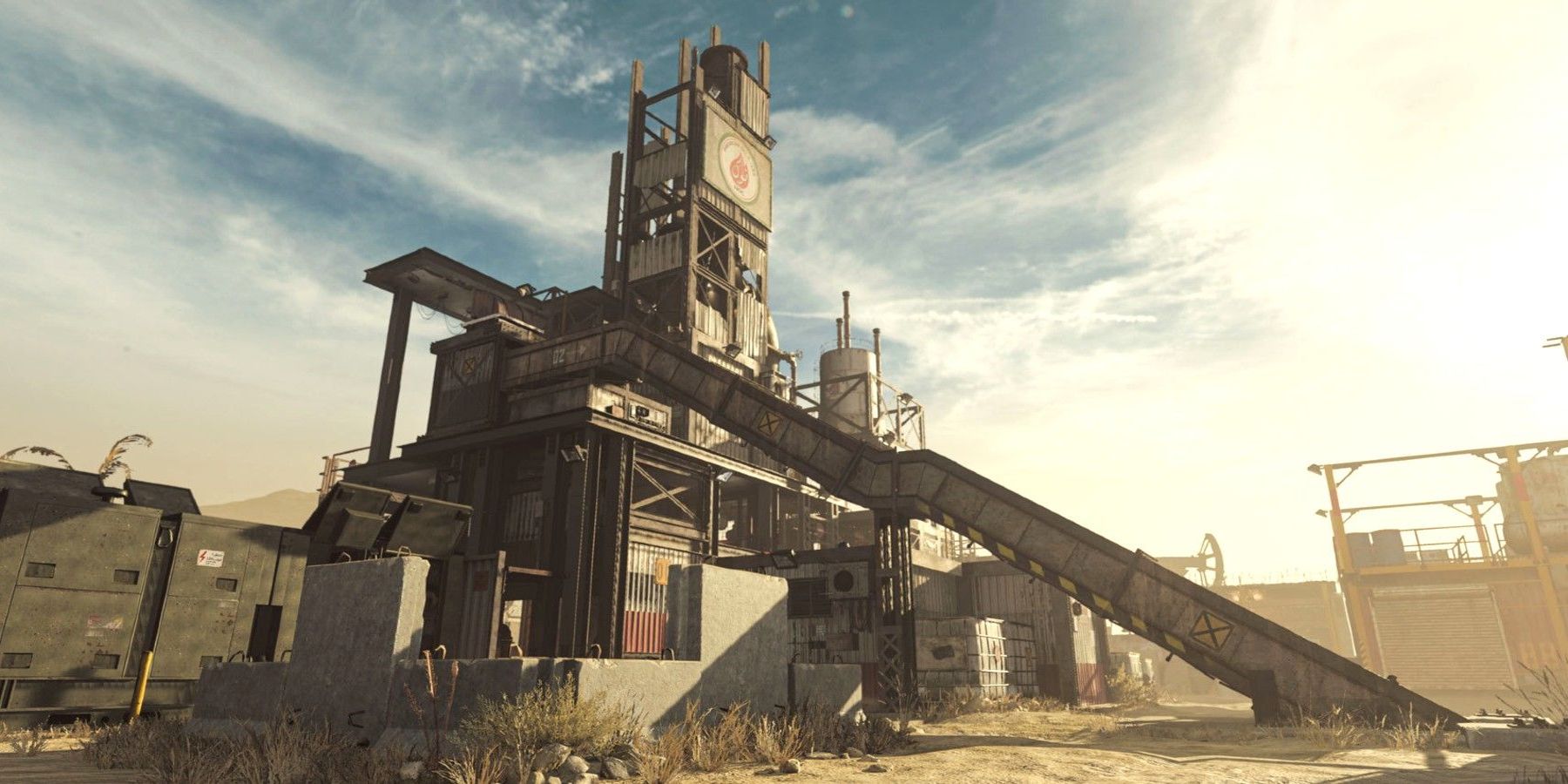 A screenshot of the multiplayer map rust from Modern Warfare 2.