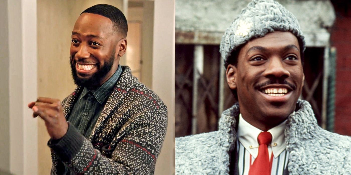 Split image showing Winston in New Girl and Prince Akeem in Coming to America
