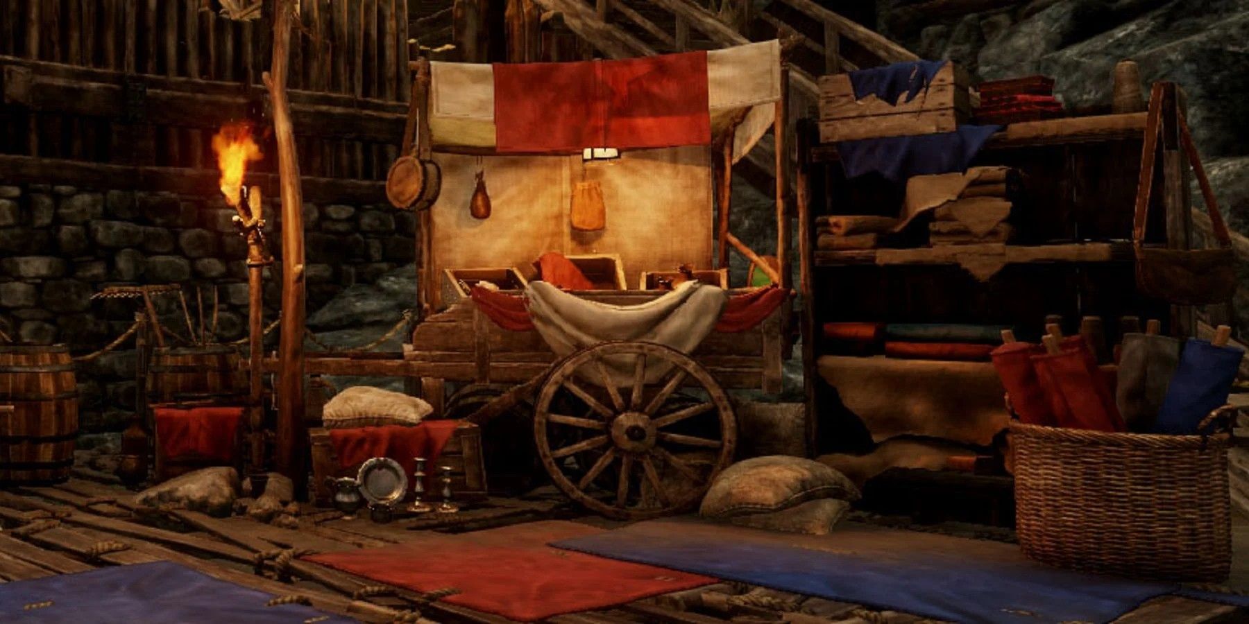 One of the trading posts in New World's settlements