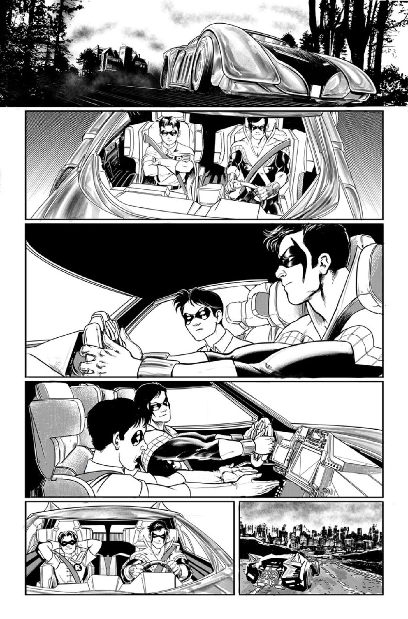 Nightwing talks to Jason Todd (as Robin)
