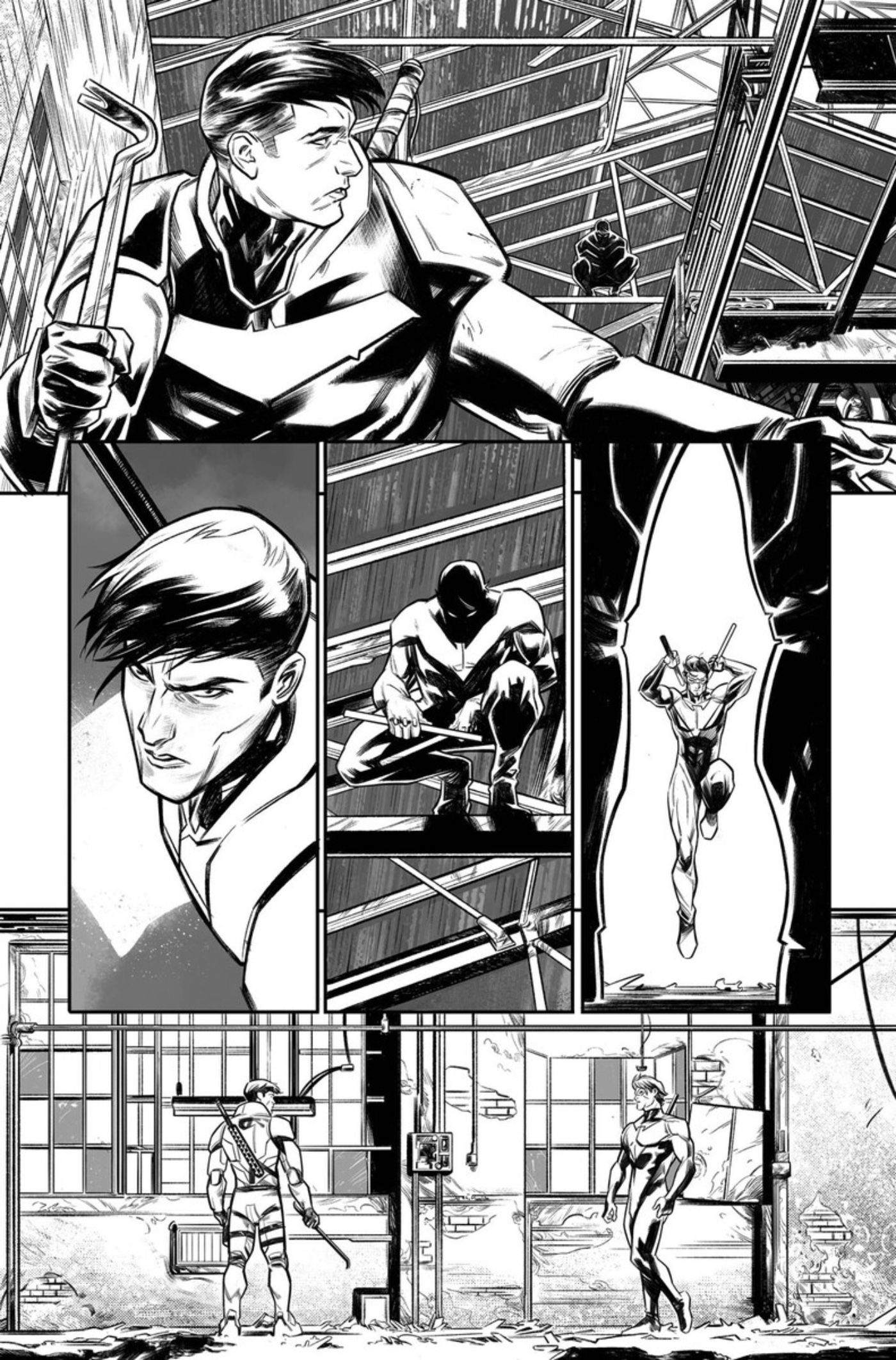 Nightwing and Red Hood team up