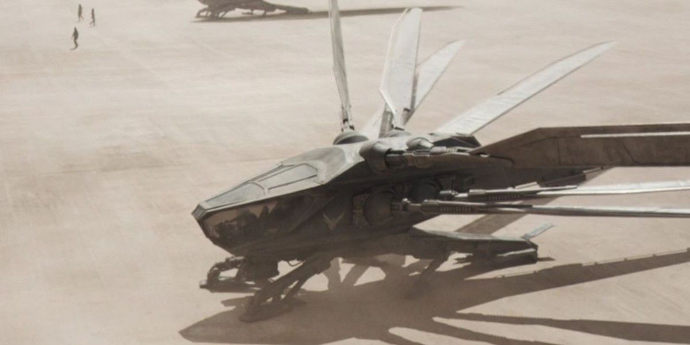 An ornithopter takes flight in Dune