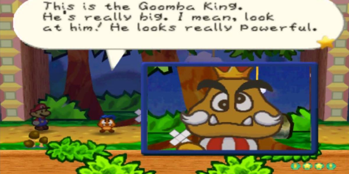The Goomba King boss from the Nintendo 64 game Paper Mario.