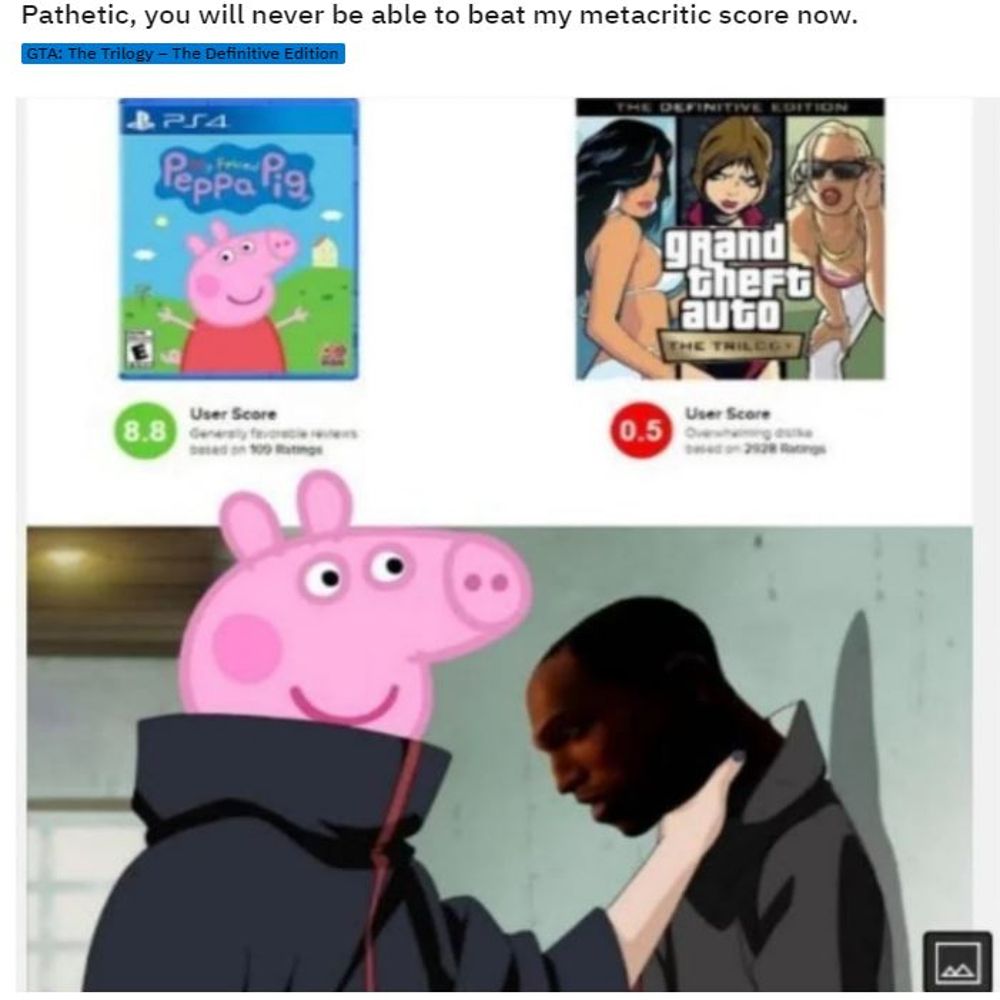 Peppa Pig Grand Theft Auto Reddit meme.