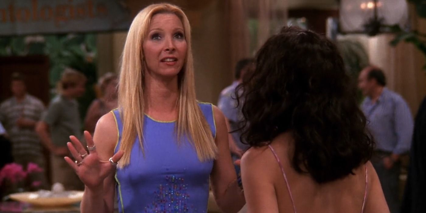 Phoebe Buffay talking to Monica Geller in Friends