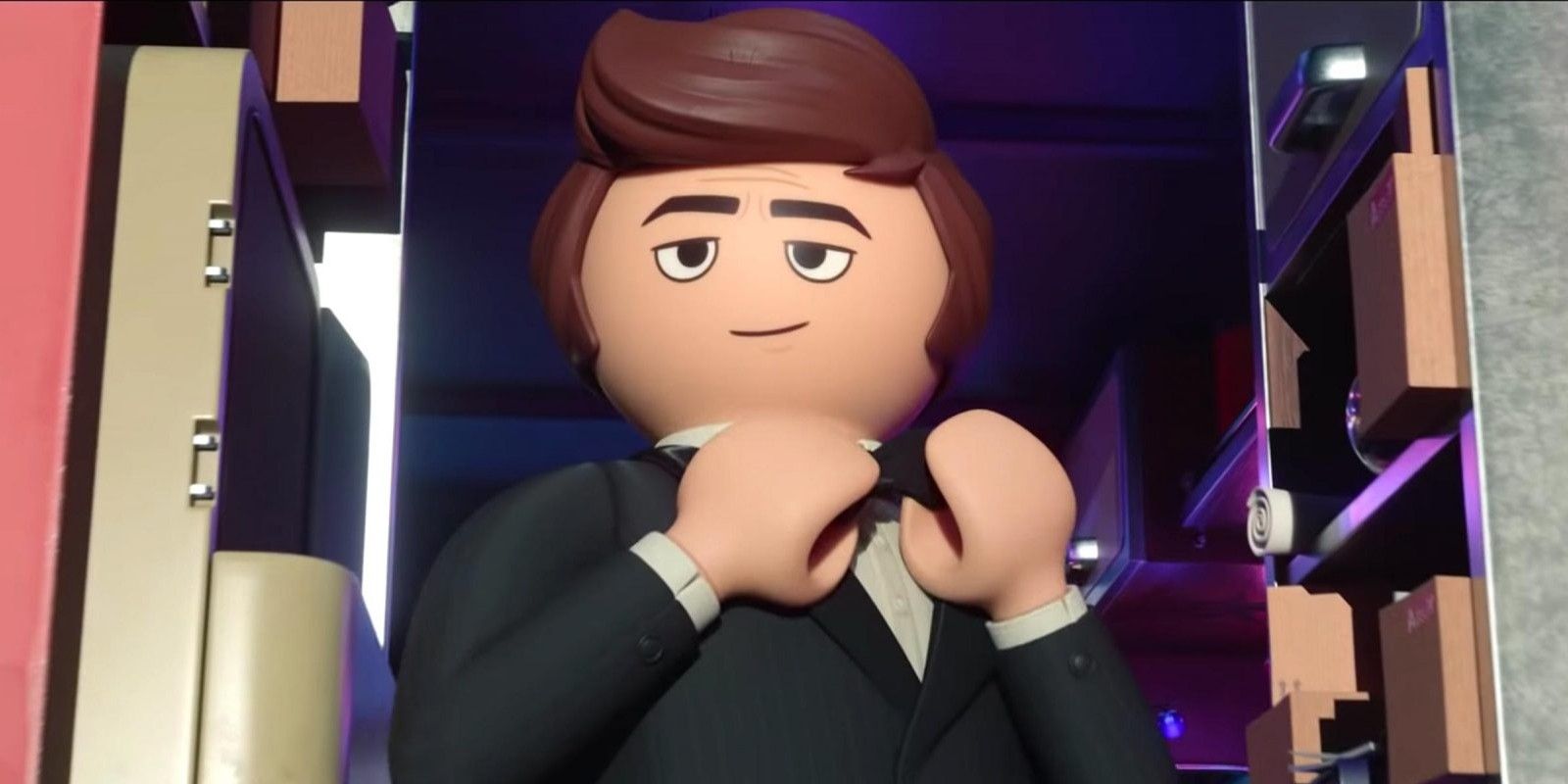 Rex Dasher smiling in Playmobil The Movie 