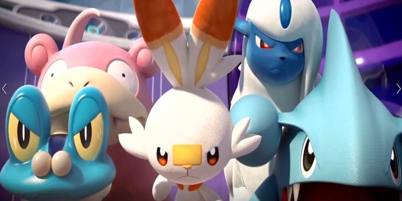 A group of Pokémon looking angry together in Pokémon Unite