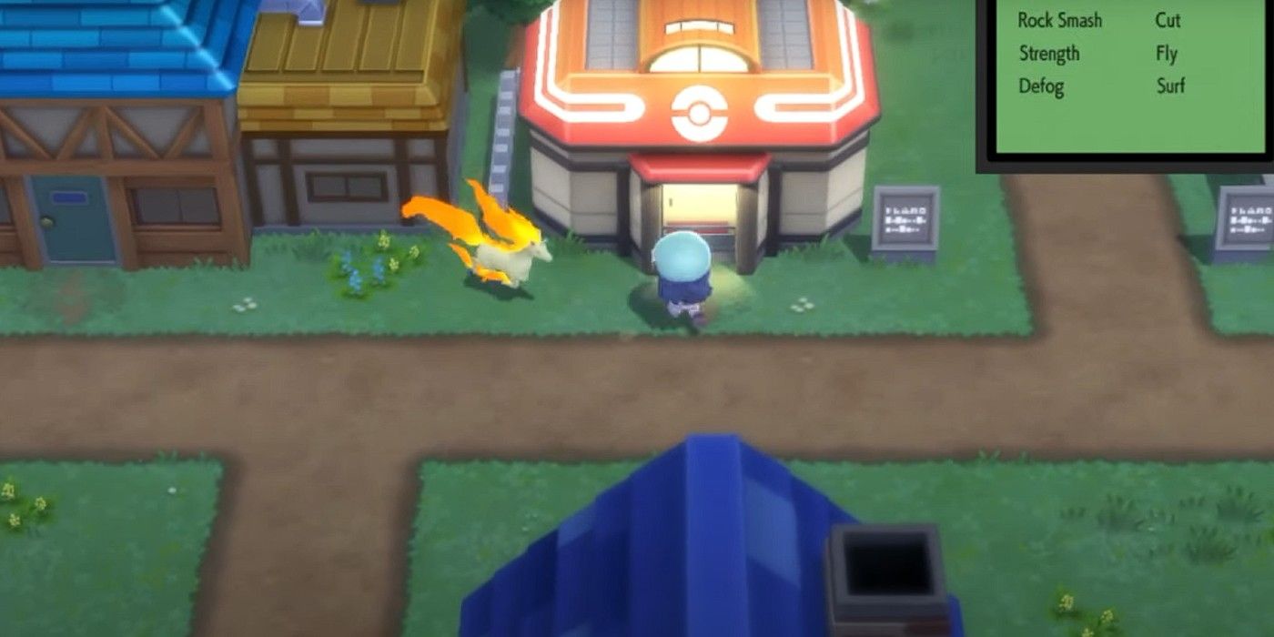 A Rapidash follows the player character around in Pokémon Brilliant Diamond &amp; Shining Pearl