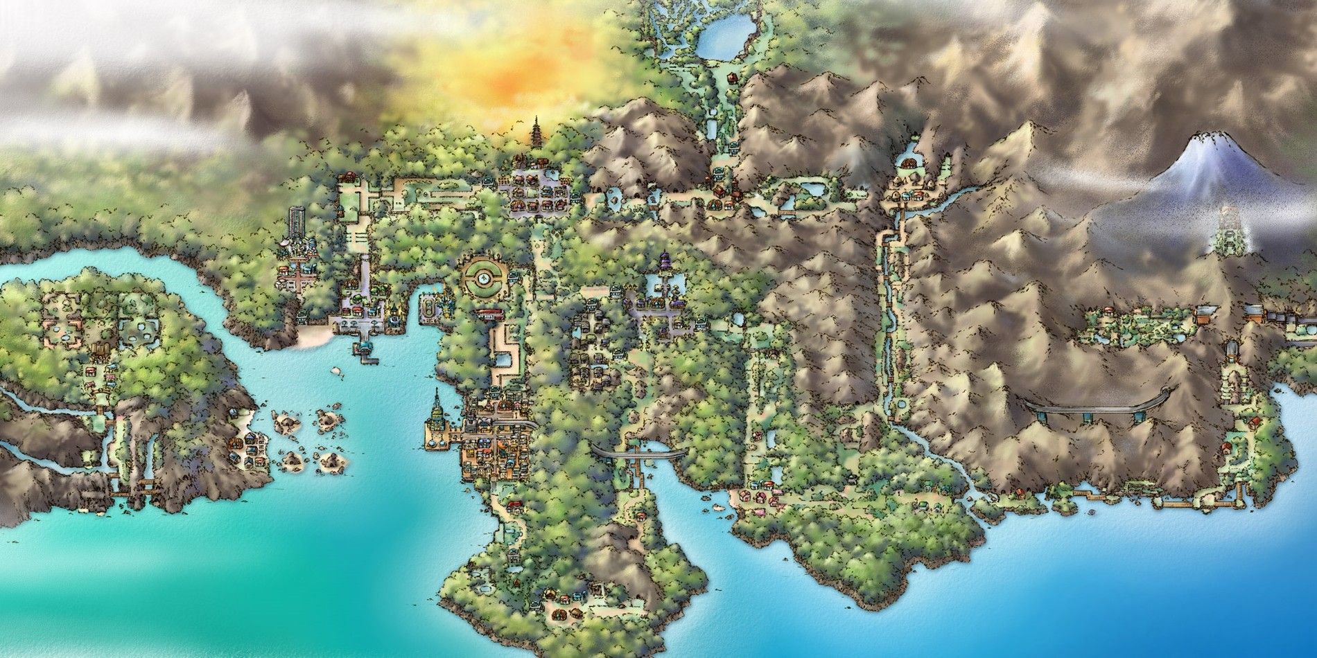 Pokemon Johto Map