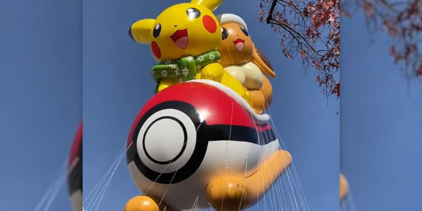 Pokemon Pikachu Eevee Float Macy Thanksgiving Parade 2021 Float