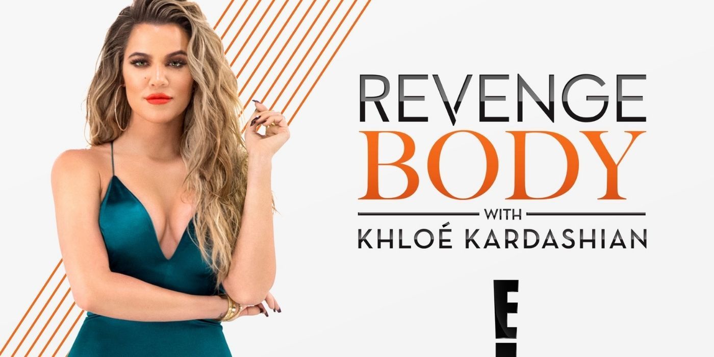 Khloe Kardashian in the poster of her reality show Revenge Body With Khloe Kardashian