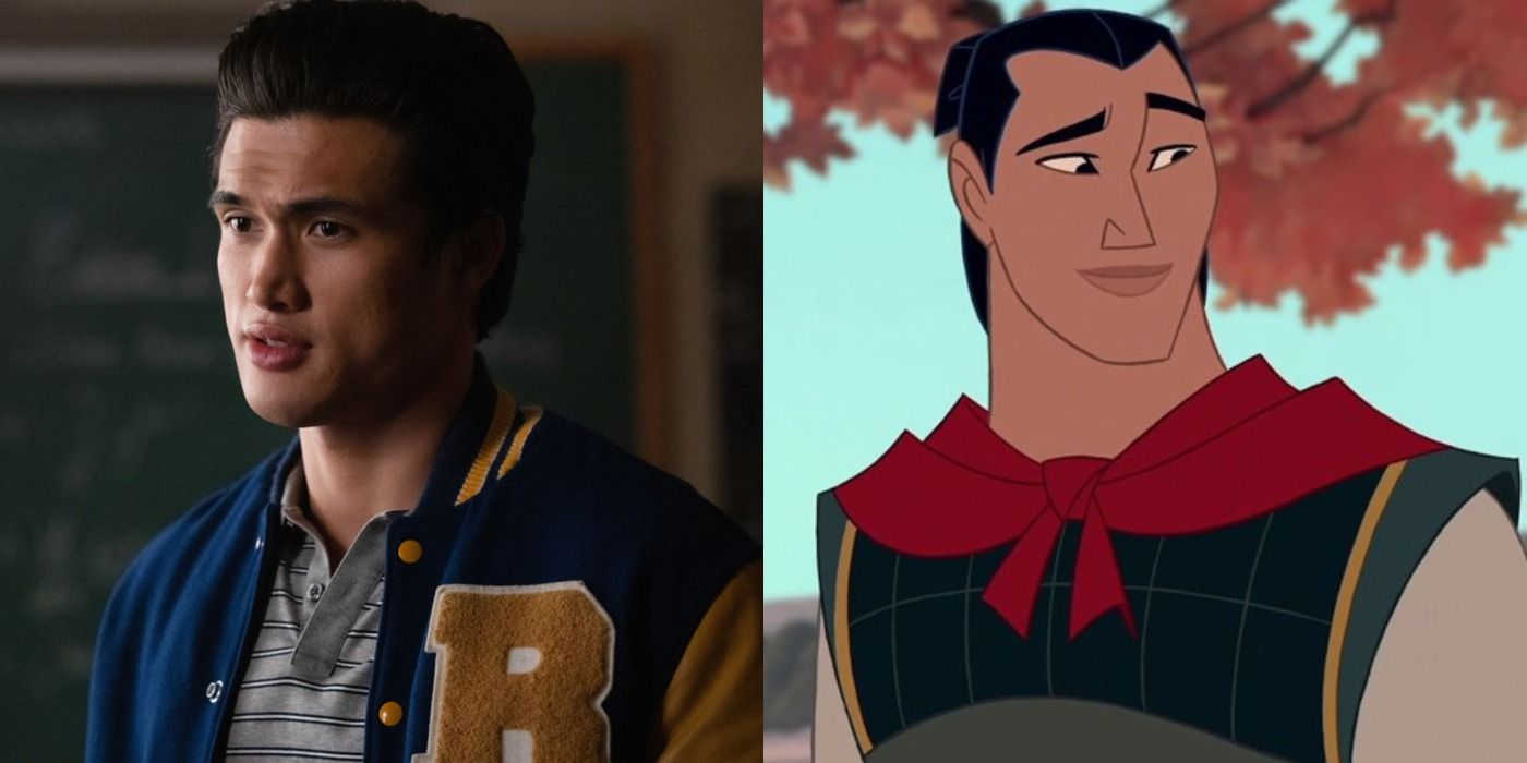 Split image showing Reggie in Riverdale and Li-Shang in Mulan