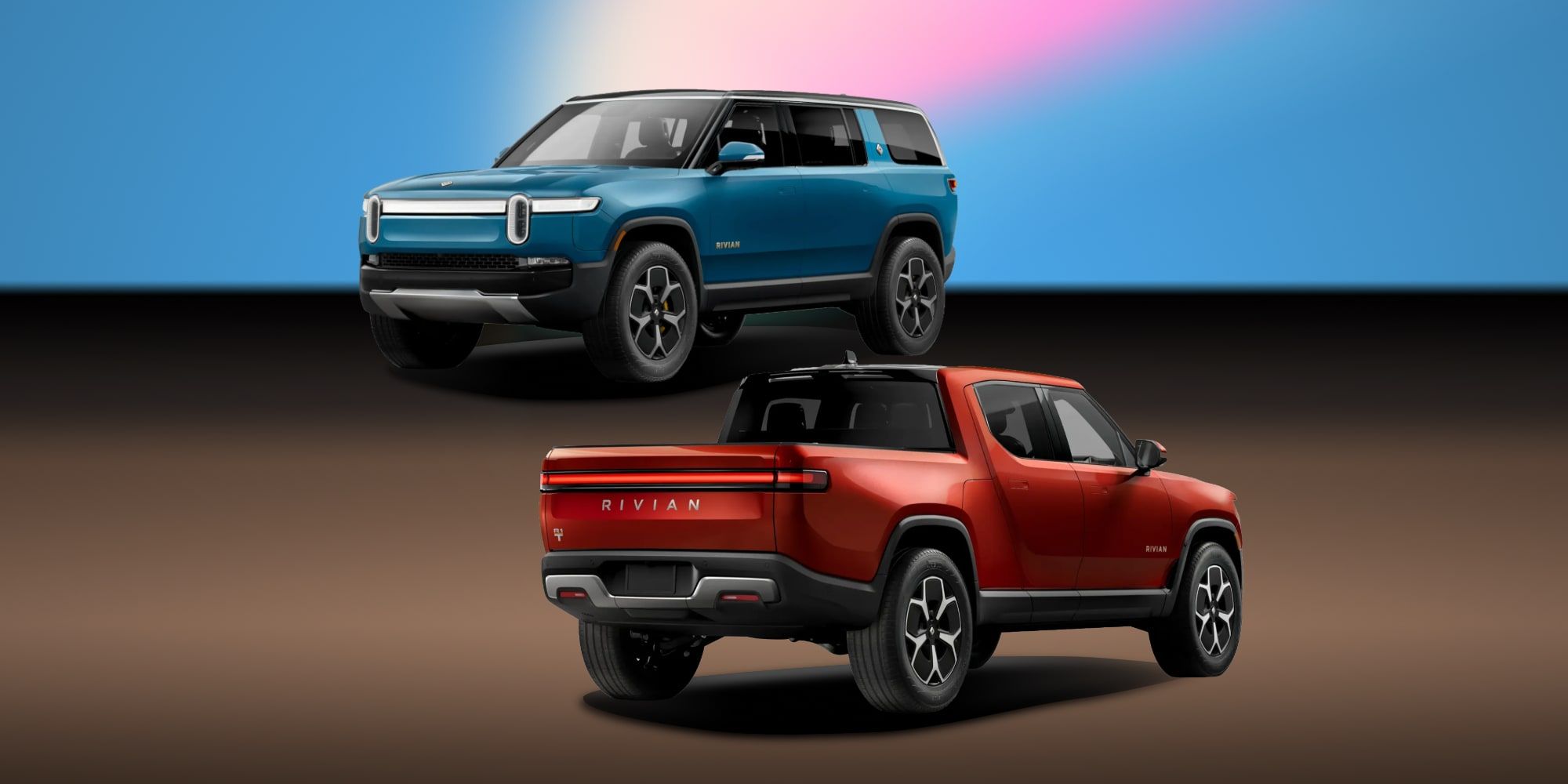 The Rivian R1T And R1S EVs 
