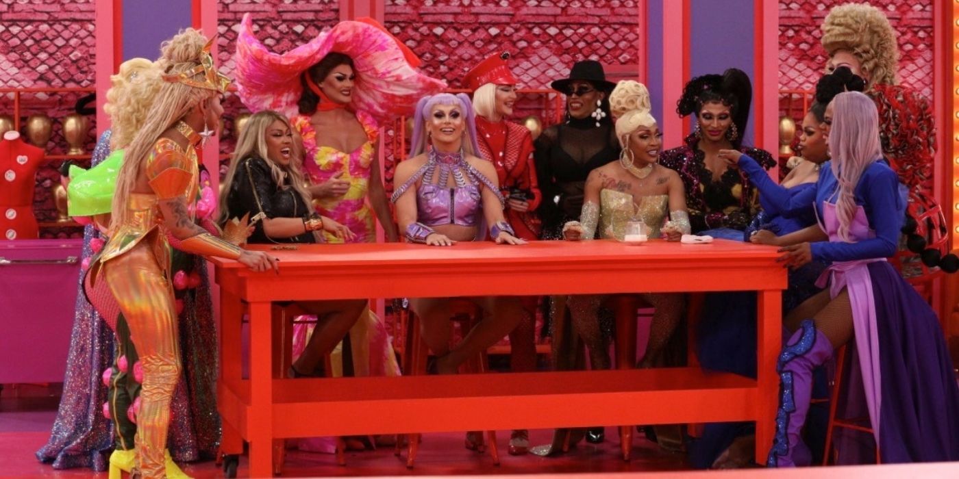 The season 6 queens during the premiere episode in RuPaul's Drag Race