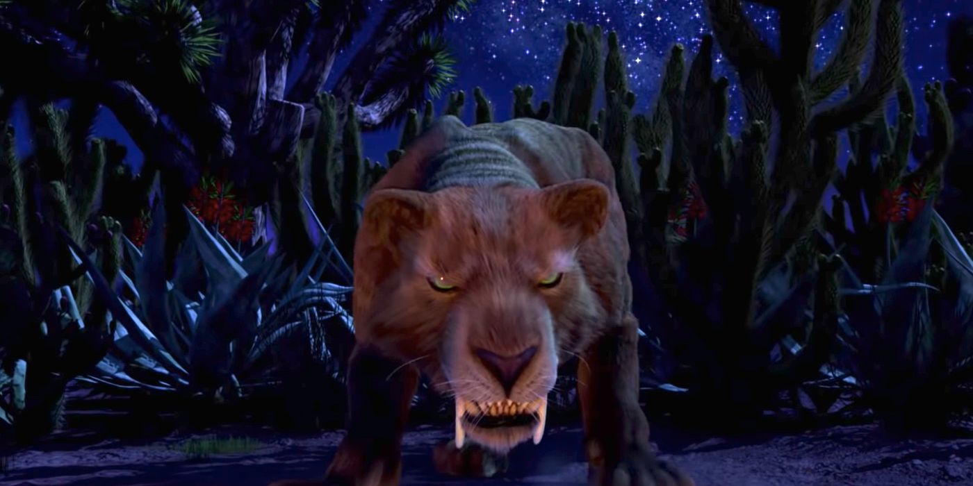 Saber Tooth Tiger in Jurassic World Camp Creataceous Season 4