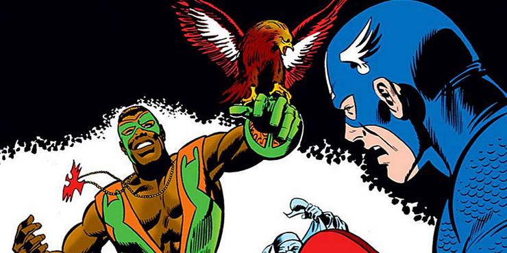 Sam Wilson Stories From The Comics That MCU Never Cared To Adapt 5 Sam Wilson and Red Wing greet Captain America for the first time.jpg?q=50&fit=crop&w=740&h=370&dpr=1