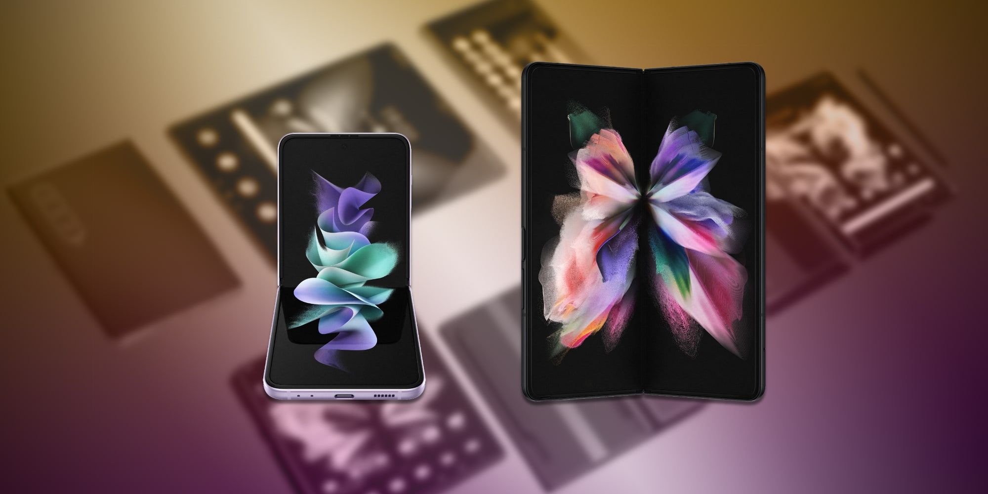 Samsung Galaxy Z Fold 3 Z Flip 3 Over Future Unknown Foldable