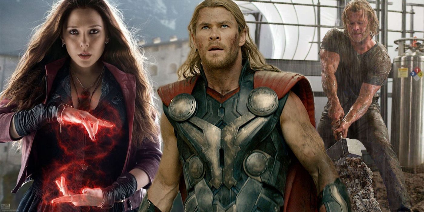 MCU Thor and Scarlet Witch
