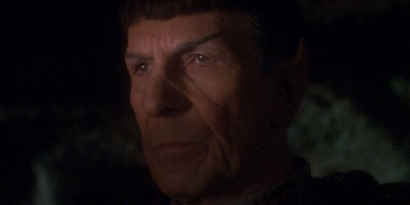 Spock looks on in Star Trek TNG