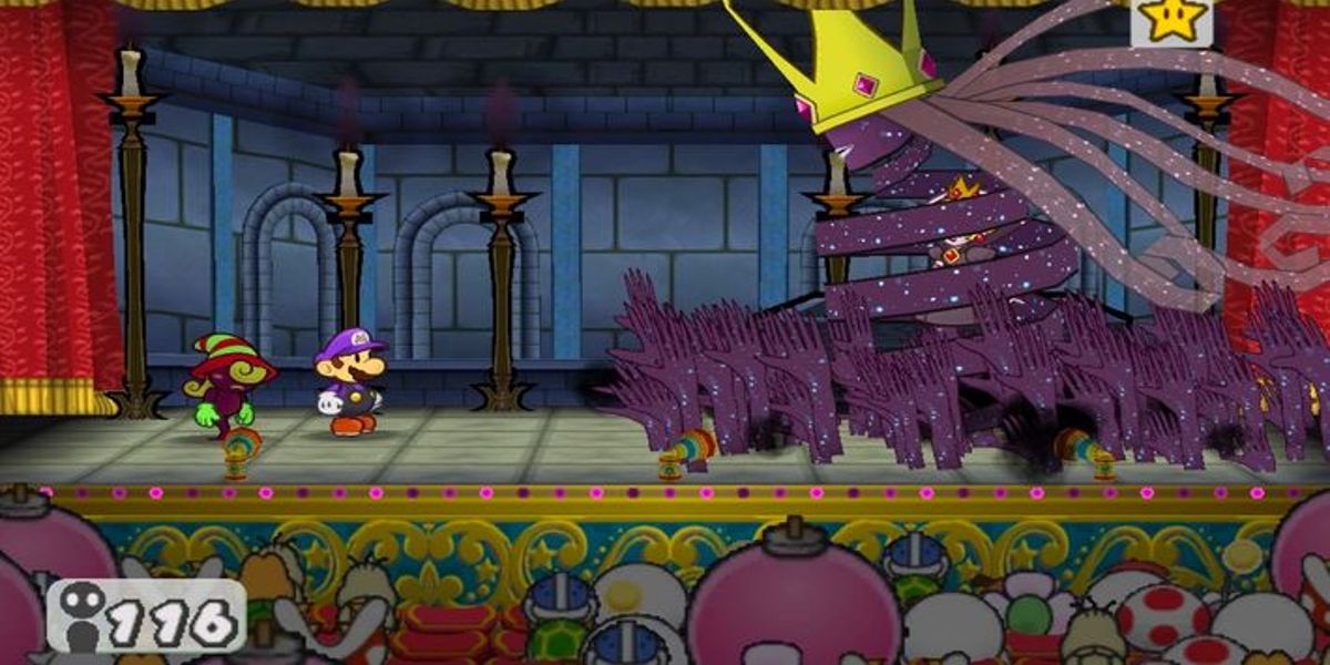 The Shadow Queen from Paper Mario: The Thousand-Year Door on the Nintendo GameCube.