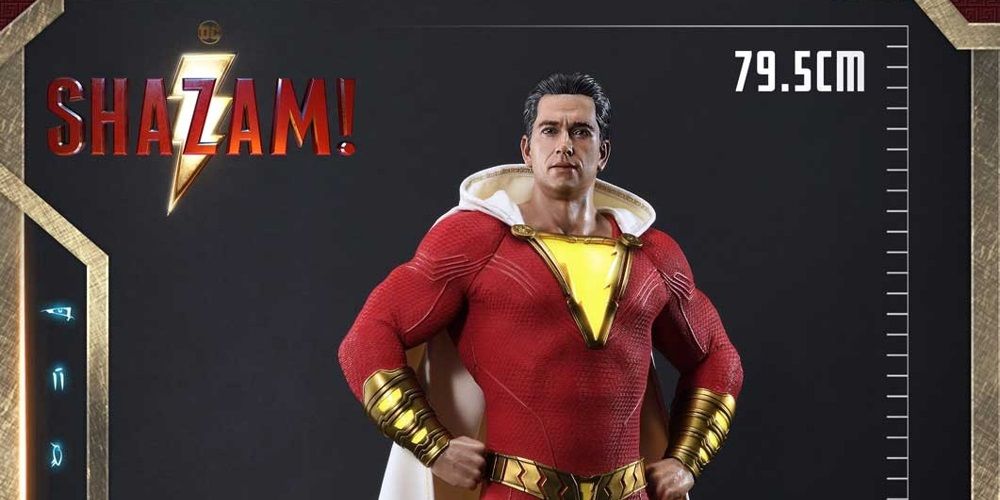 A Shazam statue