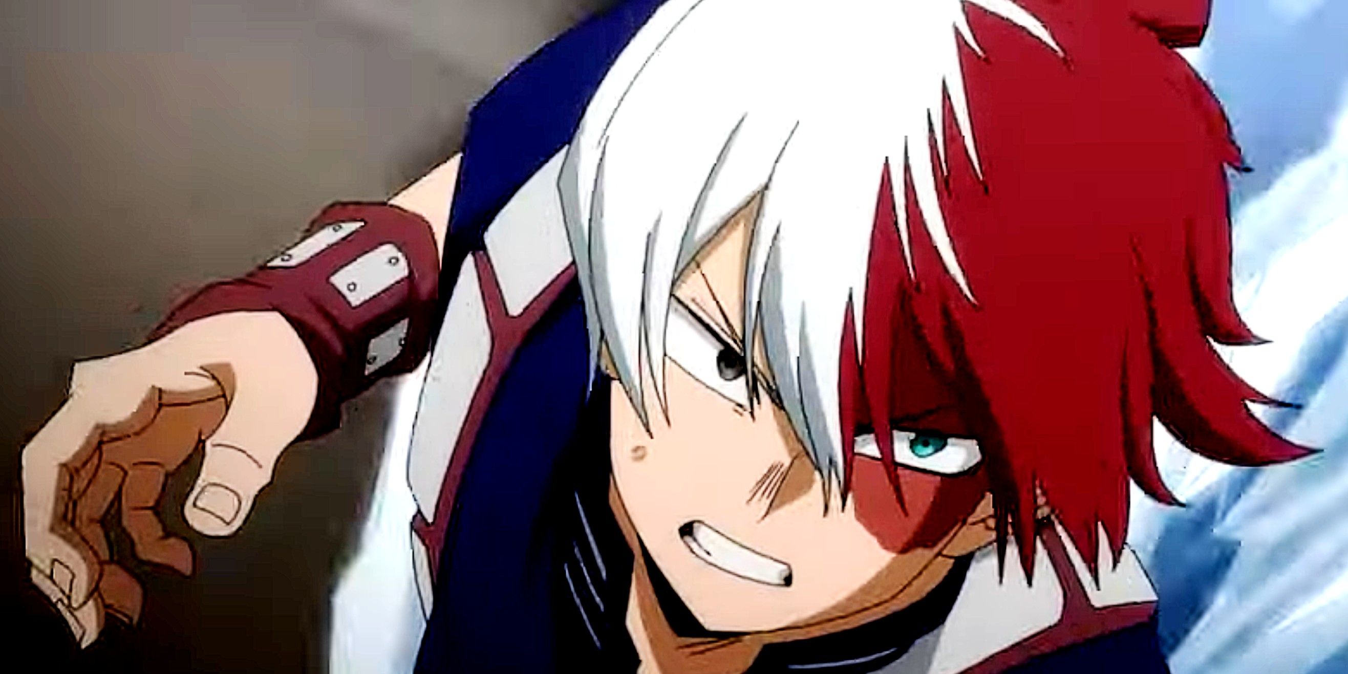 Shoto fights Leviathan in My Hero Academia World Heroes Mission.