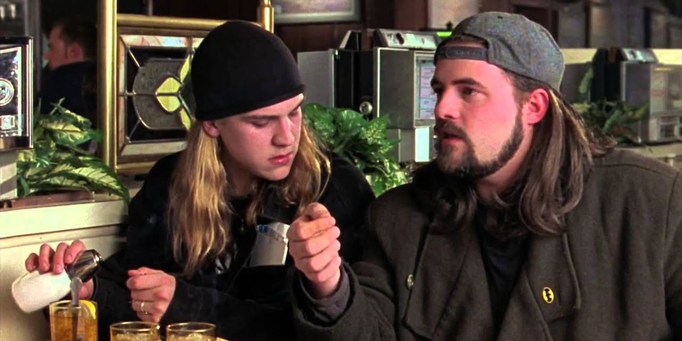 Silent Bob giving advice to Holden in Chasing Amy.