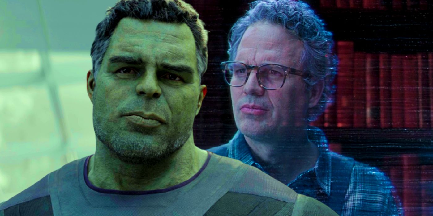 Smart Hulk in Avengers Endgame and Bruce Banner in Shang-Chi's post-credits scene