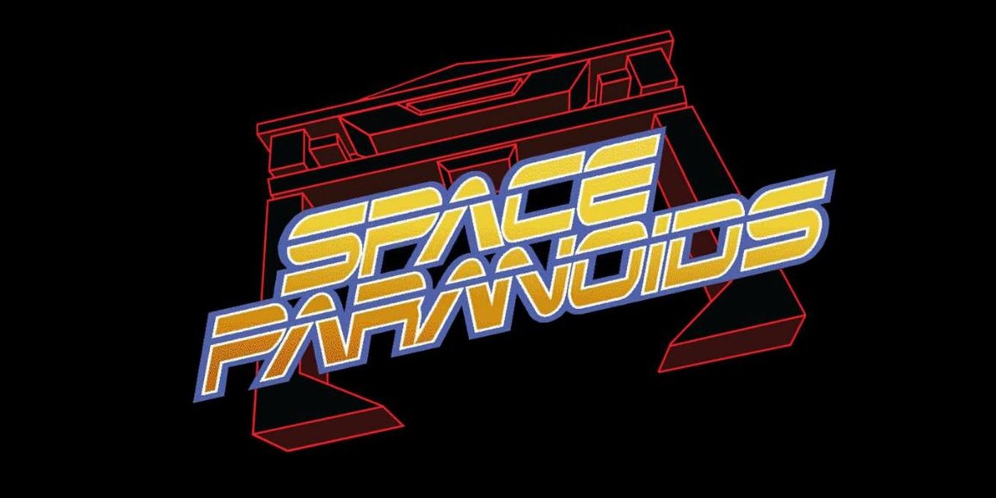 Title art for Space Paranoids from Tron