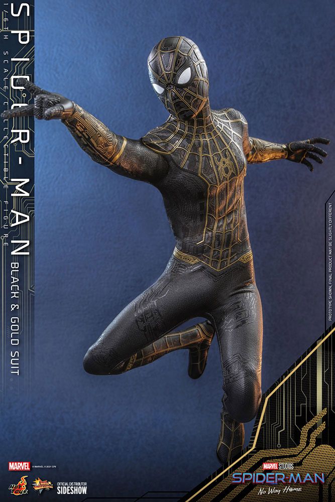 Spider-Man No Way Home Black and Gold Suit