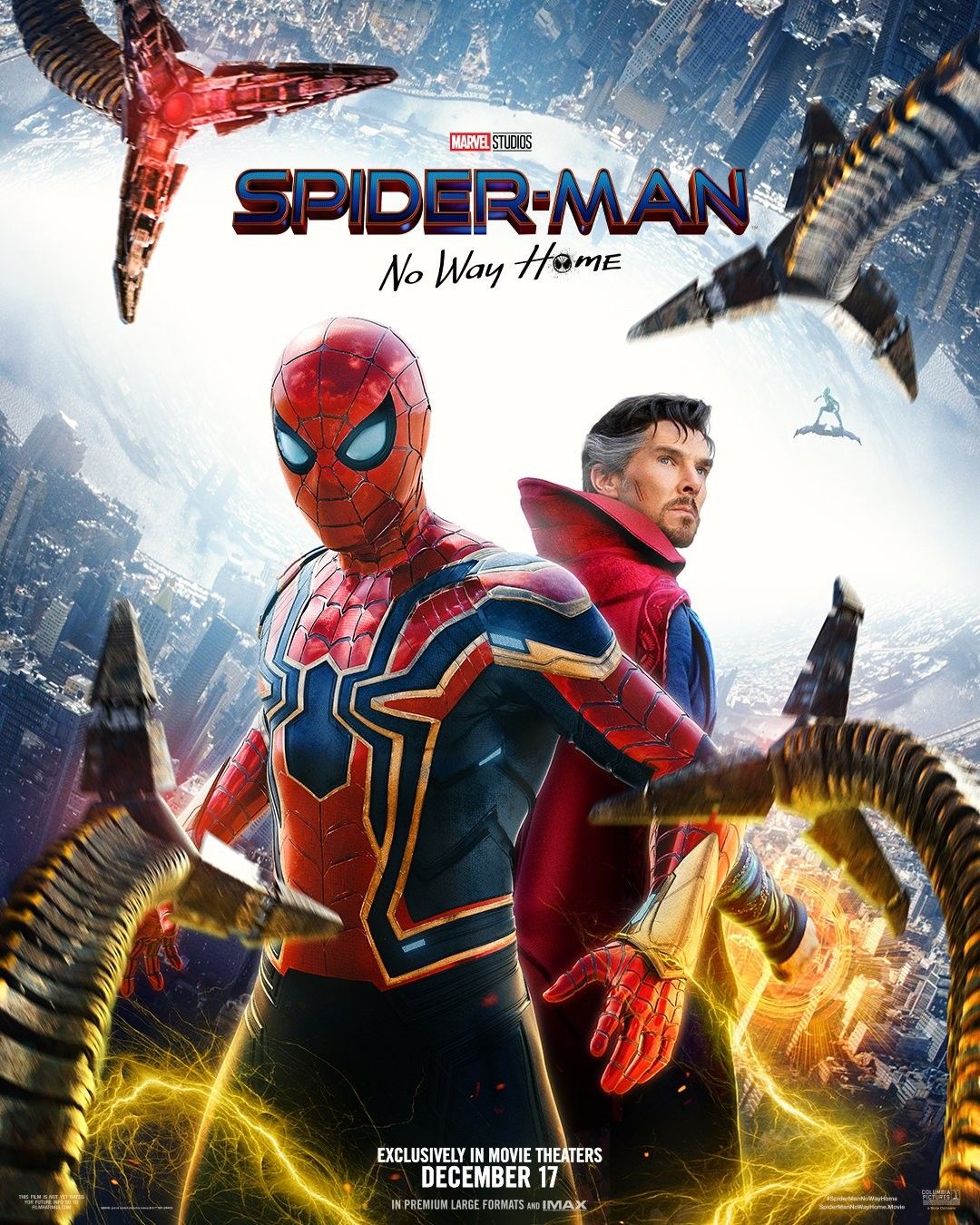 Spider-Man No Way Home poster Doctor Strange Electro powers
